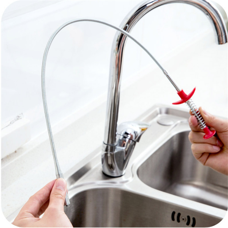 Drain Cleaning Tool Flexible Spring Pipe Cleaner for Sink Blockage - Image 9