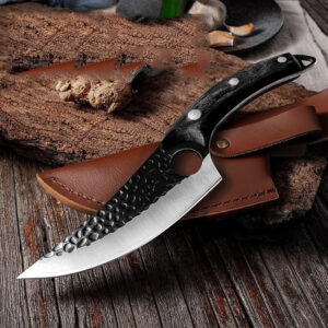 High Carbon Steel Kitchen Knife Set 5CrMoV15 Meat Fish Vegetable Knives