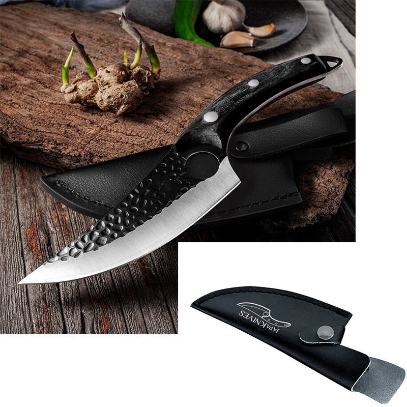 High Carbon Steel Kitchen Knife Set 5CrMoV15 Meat Fish Vegetable Knives - Image 10