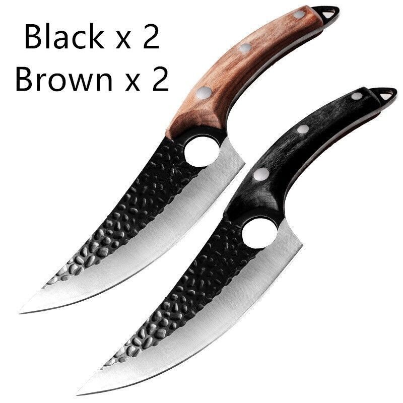 High Carbon Steel Kitchen Knife Set 5CrMoV15 Meat Fish Vegetable Knives - Image 8