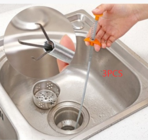 Drain Cleaning Tool Flexible Spring Pipe Cleaner for Sink Blockage - Image 10