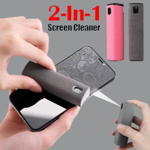 2 In 1 Screen Cleaner Spray Portable Phone Laptop Cleaning Kit