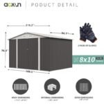 10 ft. W x 8 ft. D Storage Shed - Image 8