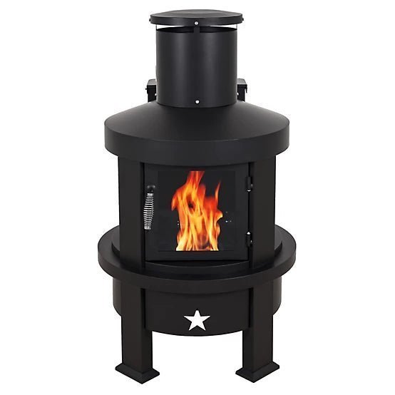 2244858-1.jpg Even Embers Pellet Chiminea, 100 sq. ft., 70,000 BTU - Image 1