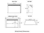 SimpliFire 30-In Electric Fireplace Insert with LED Flame and Multi-Color Ember Bed - Image 14
