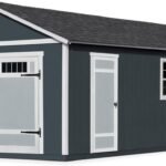 Handy Home Products Manhattan 12×24 Garage Do-it-Yourself Wooden Storage Shed, Does not Include Paint and Roofing Shingles