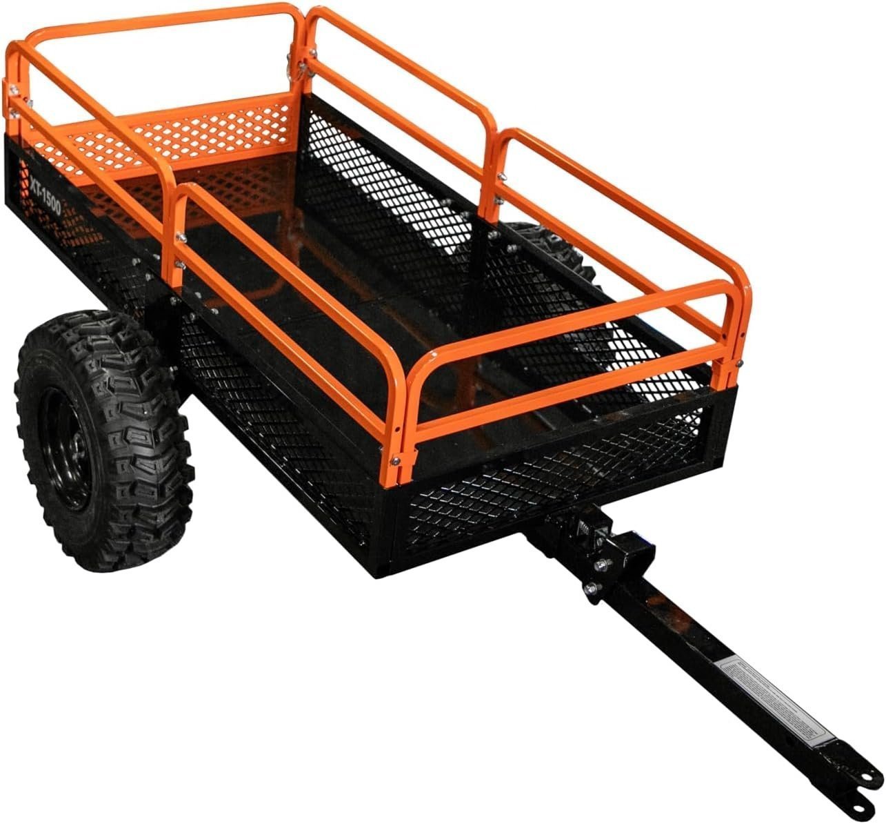 71SCQGV5jDL._AC_SL1500.jpg Impact Implements 1500 lb Utility Cargo Trailer with Pivot Dump for ATV, UTV, and Lawn Tractor - Image 1