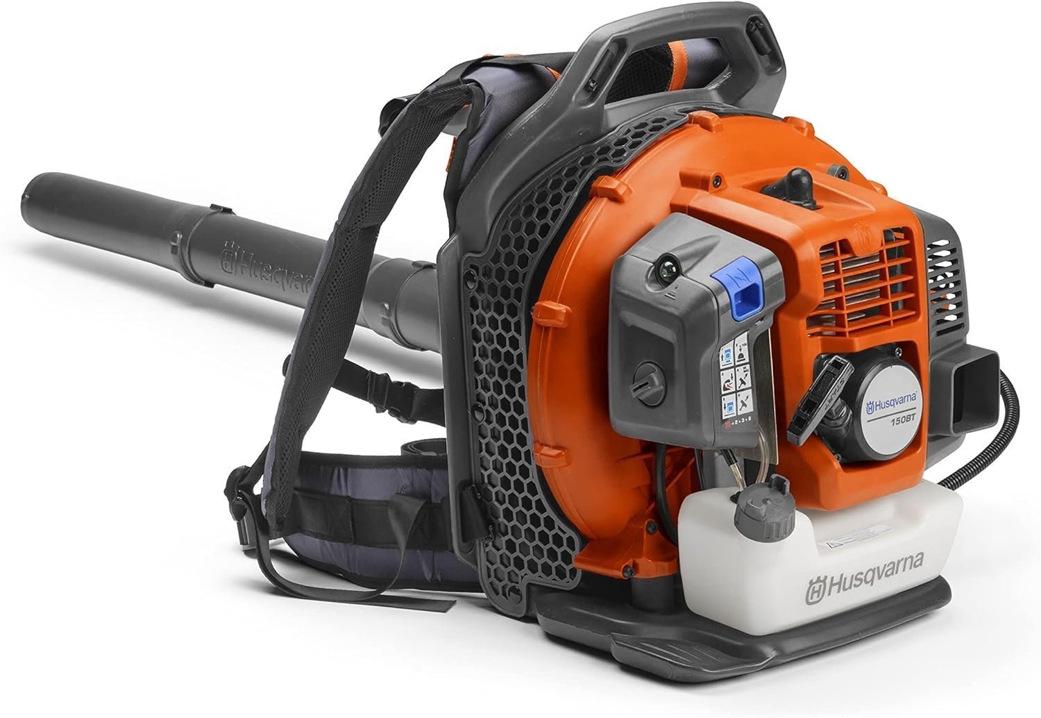 71Um8T3BkrL._AC_SL1500-1.jpg Husqvarna 150BT Gas Backpack Leaf Blower 51cc, 765 CFM, 270 MPH - Image 1