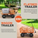 SuperHandy Electric-Assist Garden Cart, 5.7 Cu Ft, 440 lbs Load, All-Terrain Wheels - Image 2
