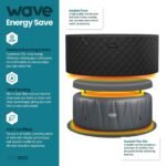 Wave Atlantic 4-Person Round inflatable Hot Tub with integrated Heater and Aquajet Massage System - Image 5