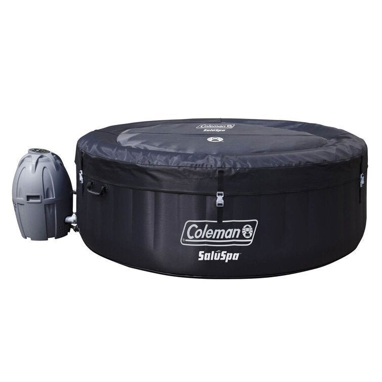 Coleman Saluspa 4 Person Inflatable Hot Tub Spa + 12 Filter Cartridge Refills - Image 1