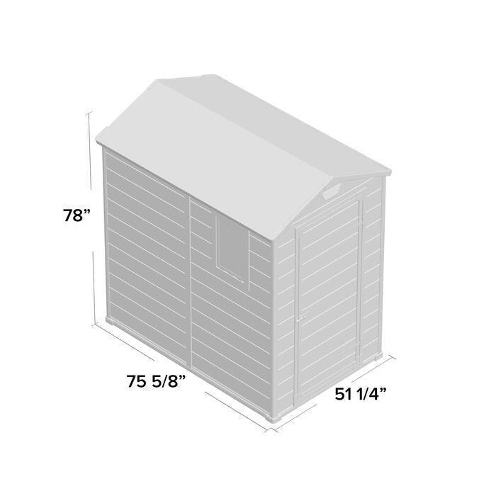 Keter Manor 4 ft. W x 6 ft. D Vertical Resin Outdoor Storage Shed Ideal For Patio - Image 14