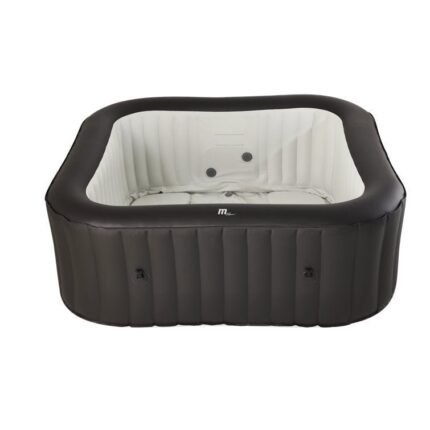 Mspa, Vito, Urban Series, Self-Inflatable Hot Tub & Spa, 132 Air Bubble System, One Piece Quick Setup, Square – 6 Persons