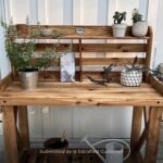 Potting Table/Bench/Serving Bar – Acacia Wood - Image 7