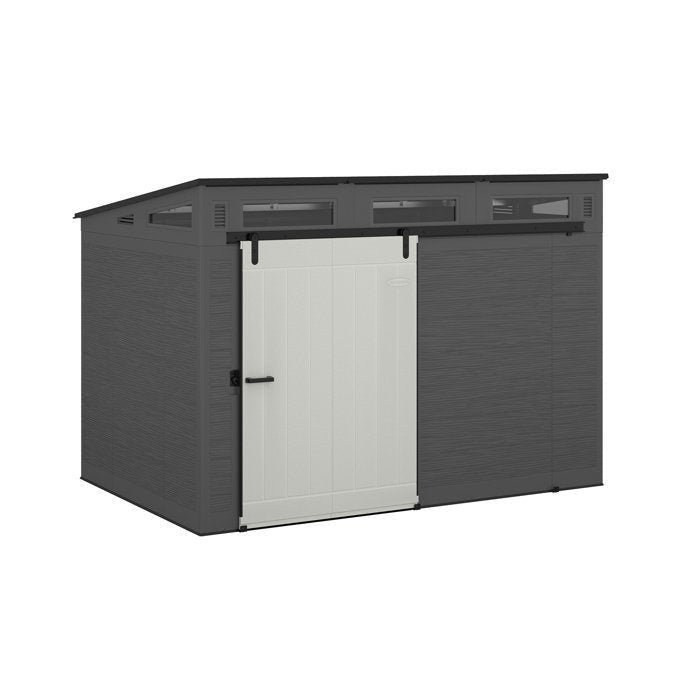Suncast Modernist 10 ft. W X 7 Ft. D Barn Door Resin Storage ShedSuncast Modernist 10 ft. W X 7 Ft. D Barn Door Resin Storage Shed - Image 2