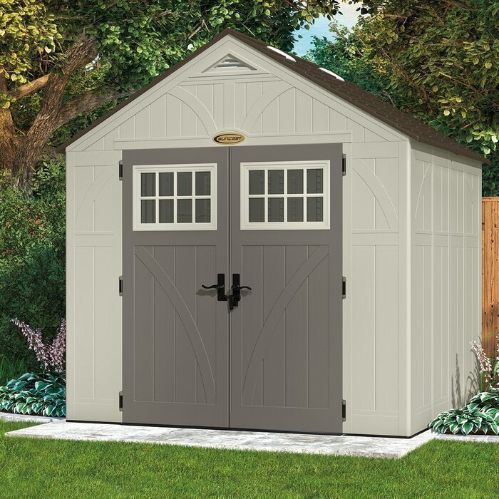 Suncast_Tremont_8_ft._W_x_7_ft._D_Resin_Storage_Shed.jpg Suncast Tremont 8 ft. W x 7 ft. D Resin Storage Shed - Image 1