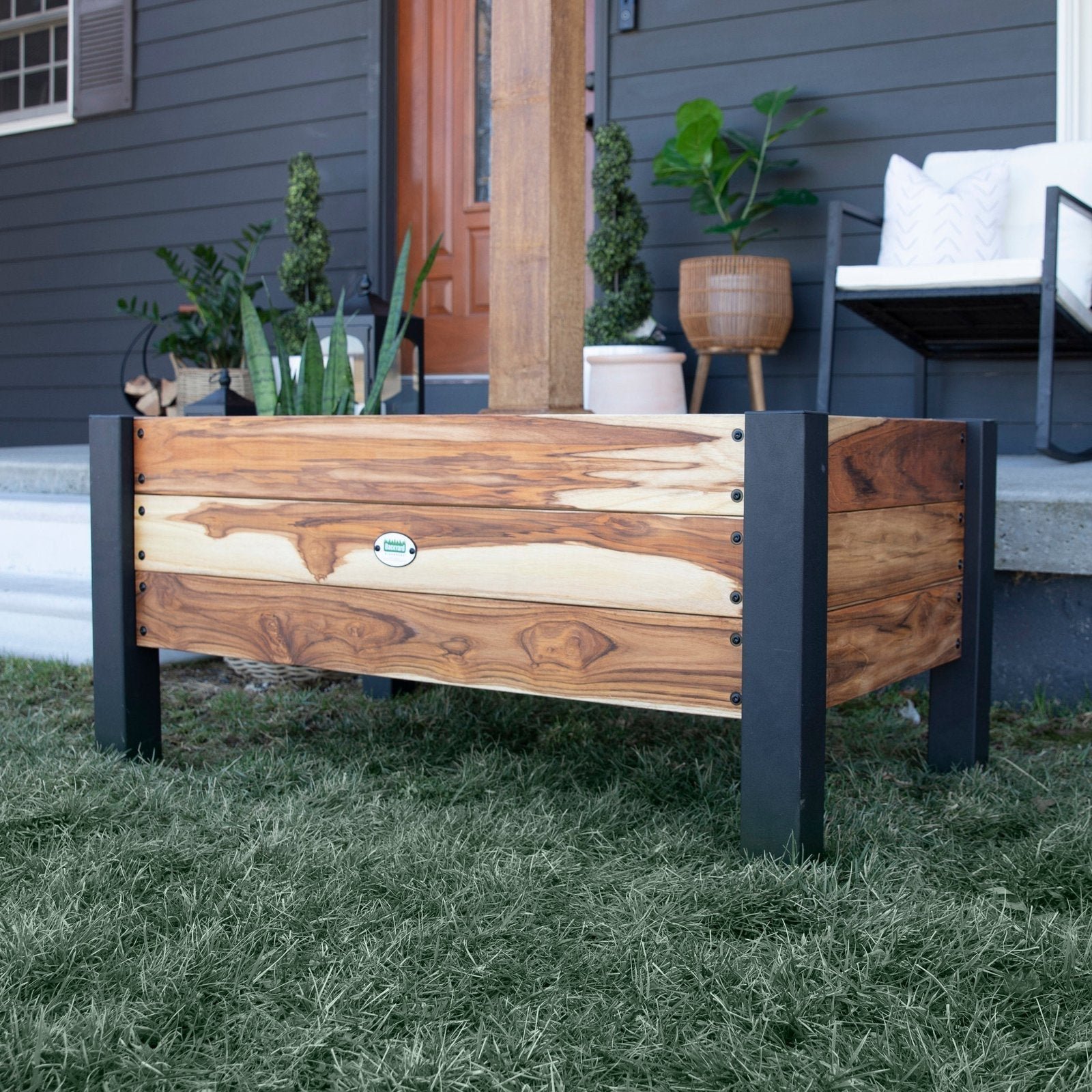 TeakPlanterHero-1-1.jpg Planter 100% Authentic Teak Wood - Image 1
