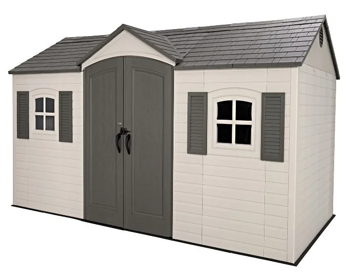 e1-24.webp Lifetime Legacy 15×8 Plastic Storage Shed Kit w/ Floors - Image 1