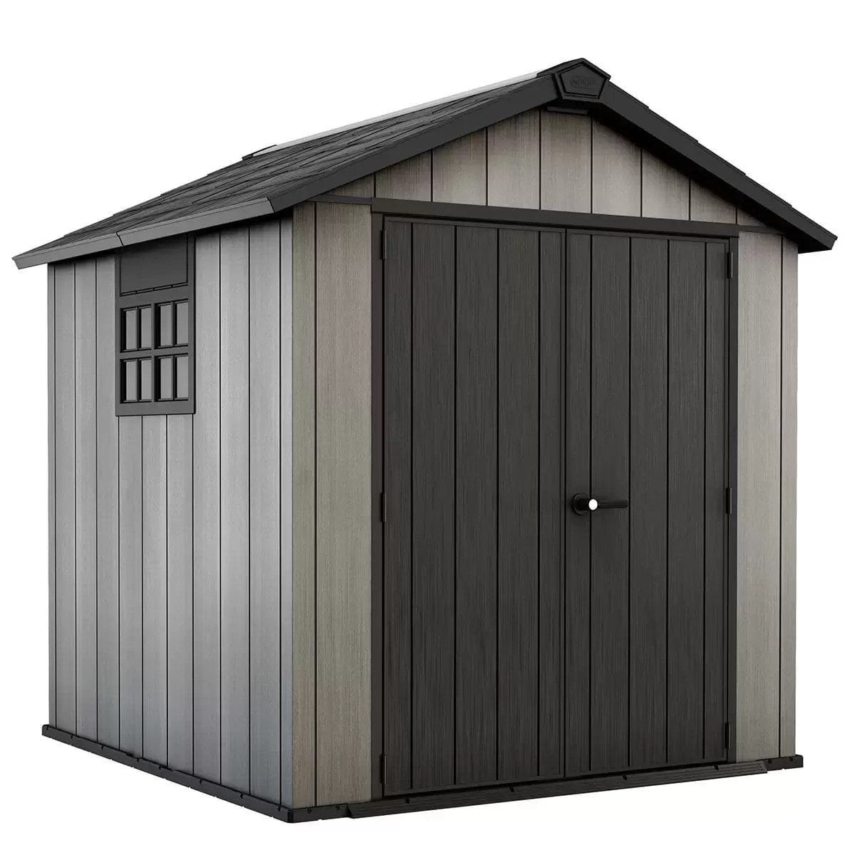 img-1870.jpg Keter Oakland 7.5×7 Storage Shed Grey - Image 1